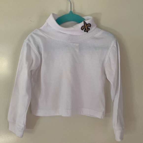 NFL NEW ORLEANS SAINTS DRESS, TOP , THIGHS, TURTLENECK AND HAT. GIRL SIZE 3T . - Picture 4 of 16
